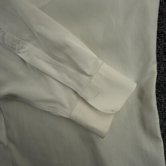 Brooks Brothers Ivory Classic Fit 16.5 33 Non Iron Cotton Button Up Supima Men - Picture 9 of 16